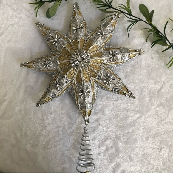 Kurt Adler Holiday Christmas Tree Topper Kurt Adler 8point Star